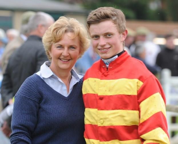James with mum Karen after a race